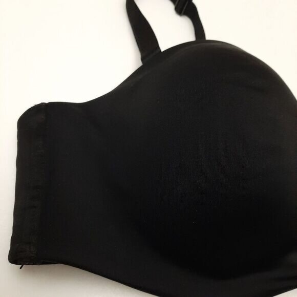 ADDITION ELLE Strapless Multiway T-Shirt Bra Moulded Cups Black Sz 38 DDD - Picture 4 of 12